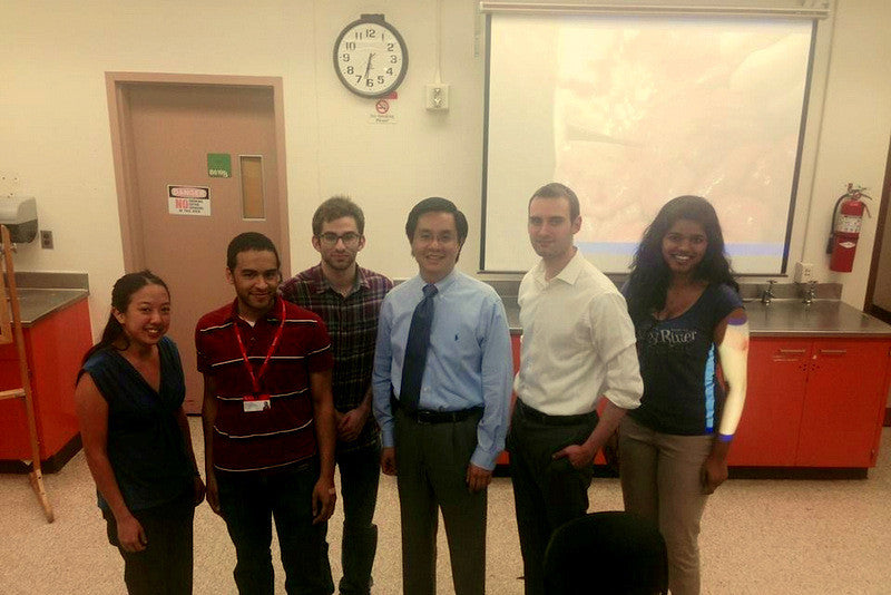 Dr. Abraham Houng with ISHI Club medical students